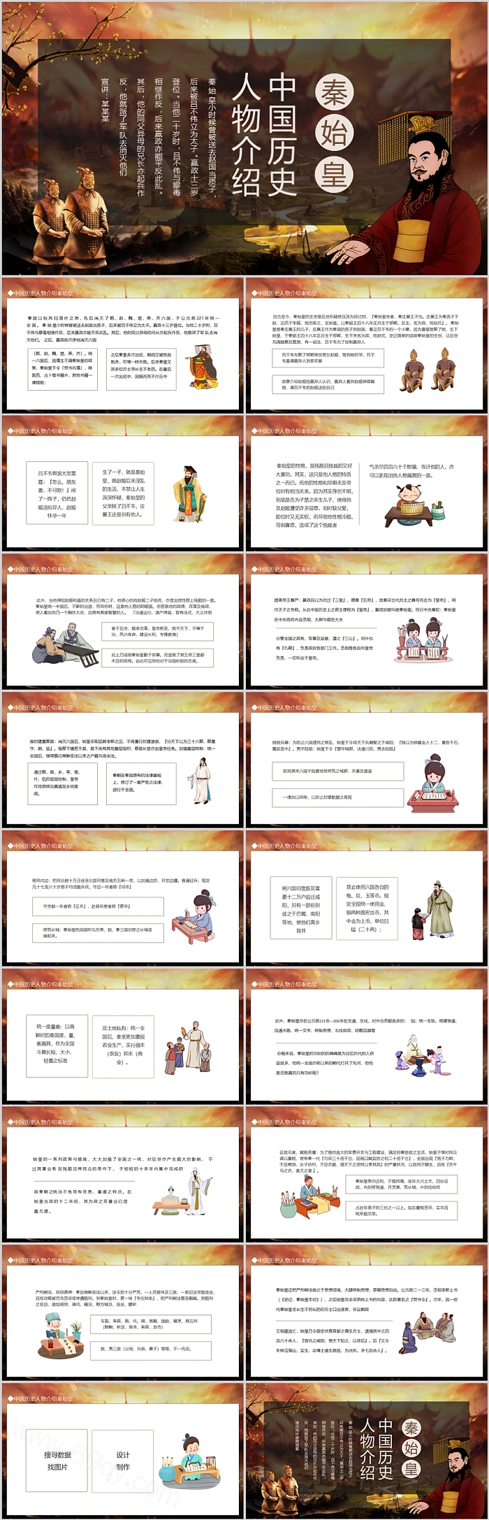 动态经典中小学生千古一帝秦始皇中国历史人物介绍ppt课件