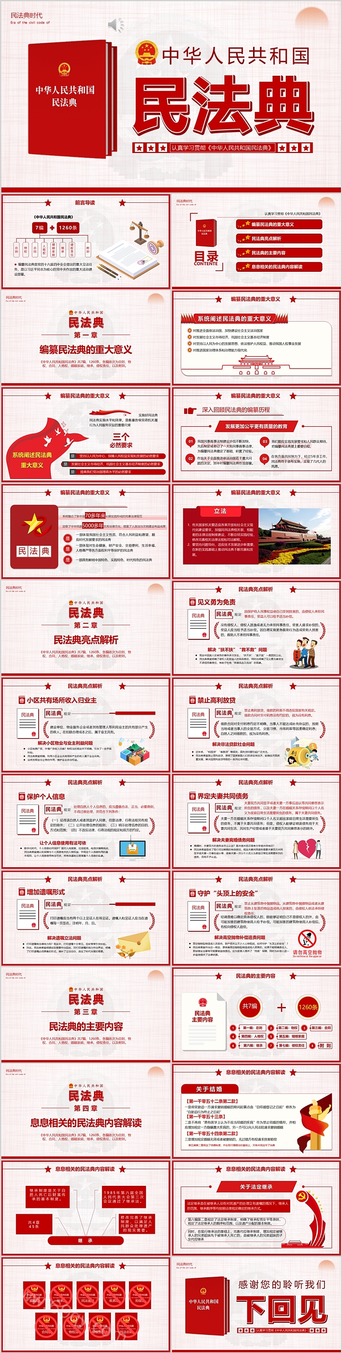 认真学习贯彻《中华人民共和国民法典》解读培训知识ppt课件