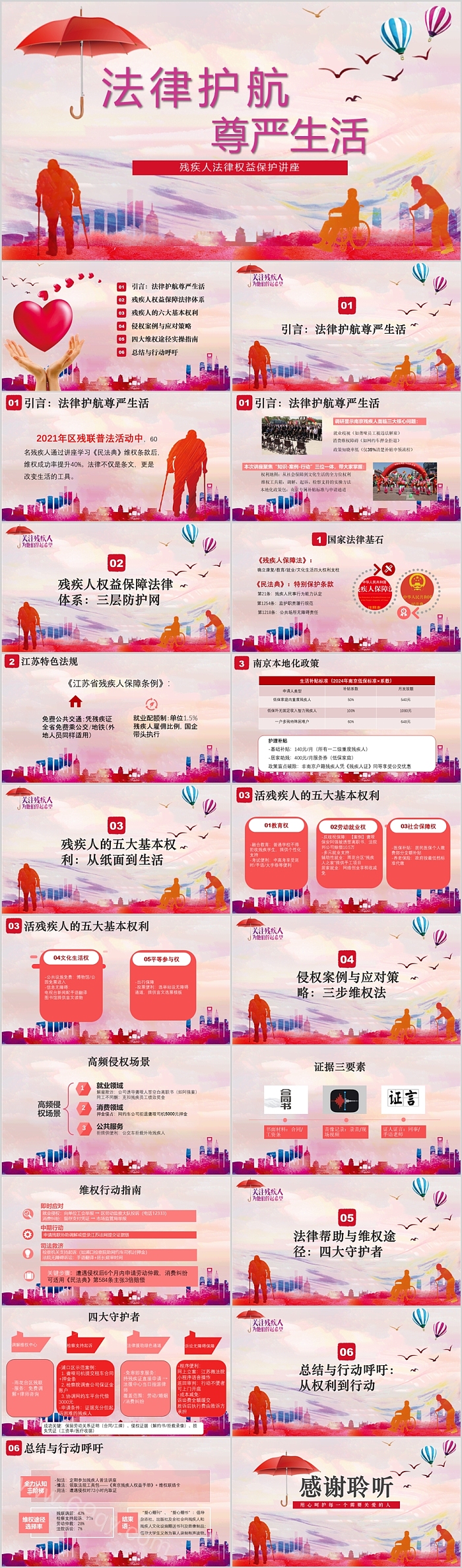 法律护航尊严生活中国残疾人法律权益保护讲座培训ppt课件