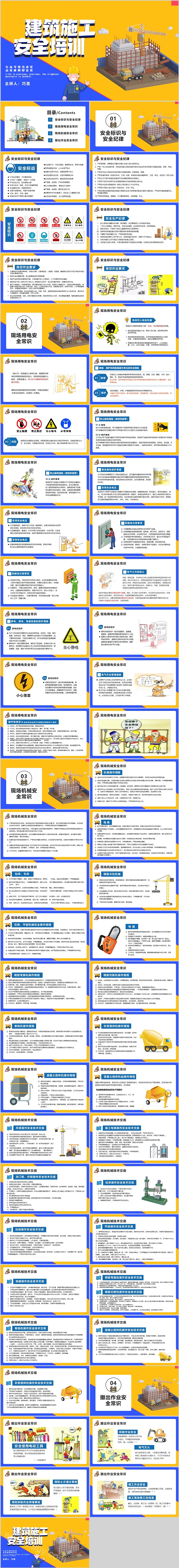 安全生产月工程项目建筑施工安全管理知识教育培训ppt课件