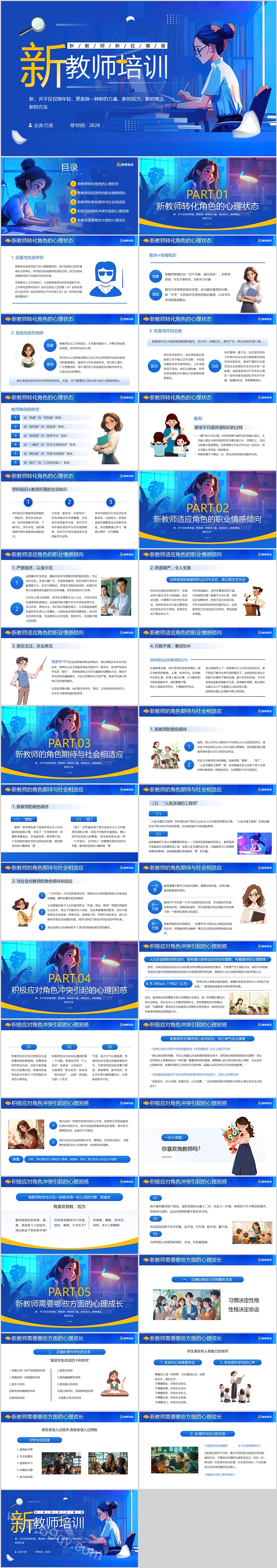 2025年学校新学期新岗前入职新教师培训ppt课件