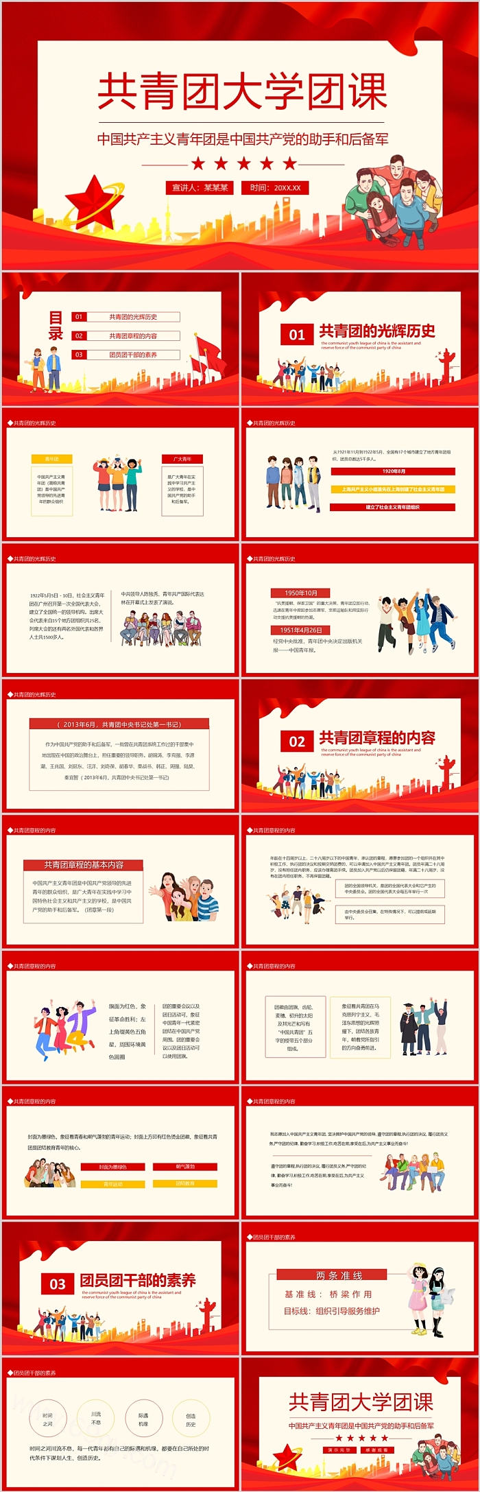 共青团大学团课中国共产主义青年团是中国共产党的助手和后备军ppt课件