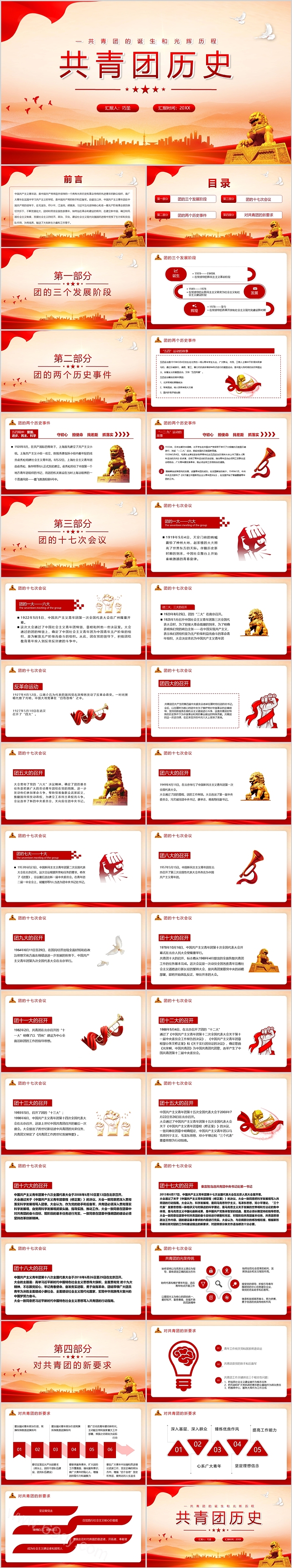 共青团的诞生和光辉历程共青团历史团课ppt课件