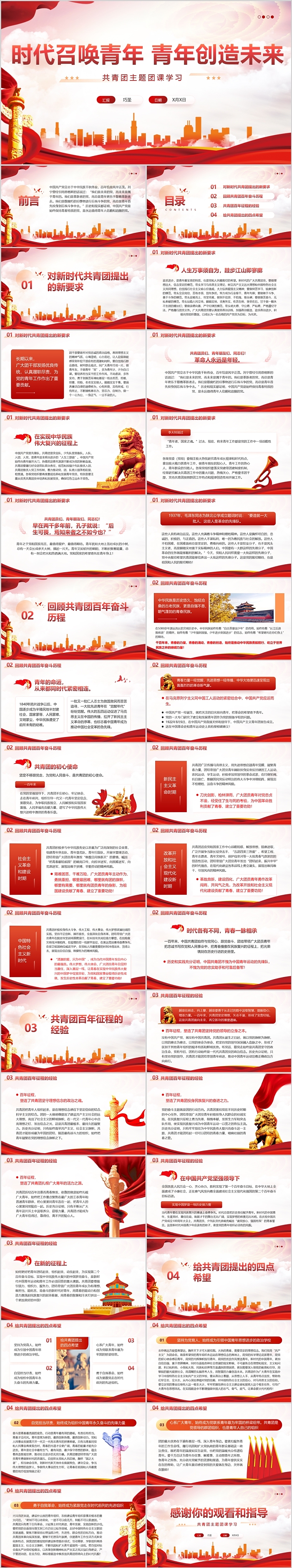 共产主义青年团时代召唤青年青年创造未来共青团主题团课学习ppt课件