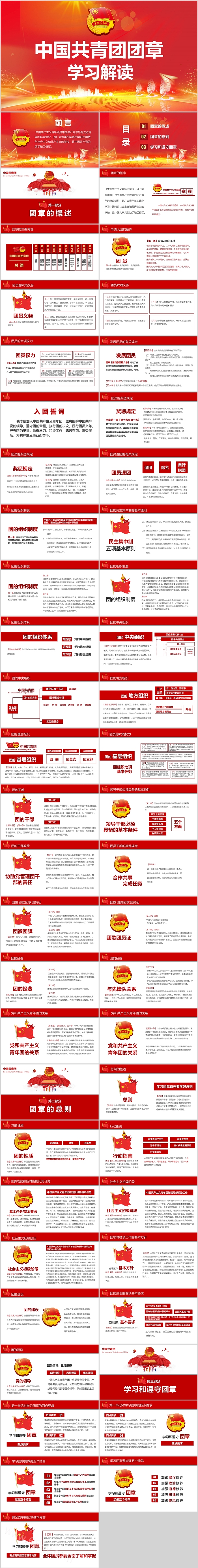 红色共产主义青年团中国共青团团章学习解读团课ppt课件