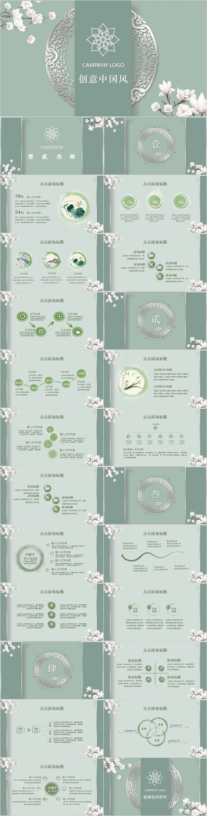 创意中国风工作汇报PPT模板