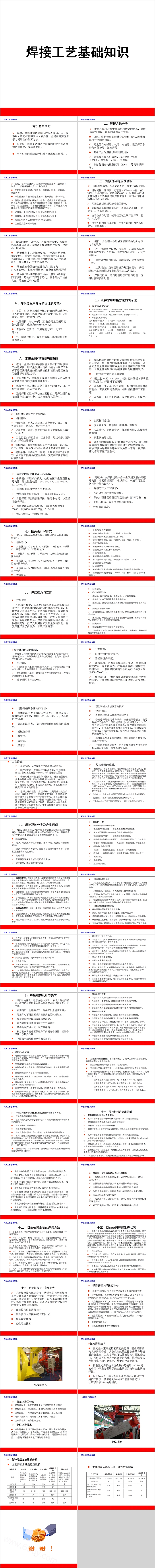 焊接工艺基础知识PPT模板