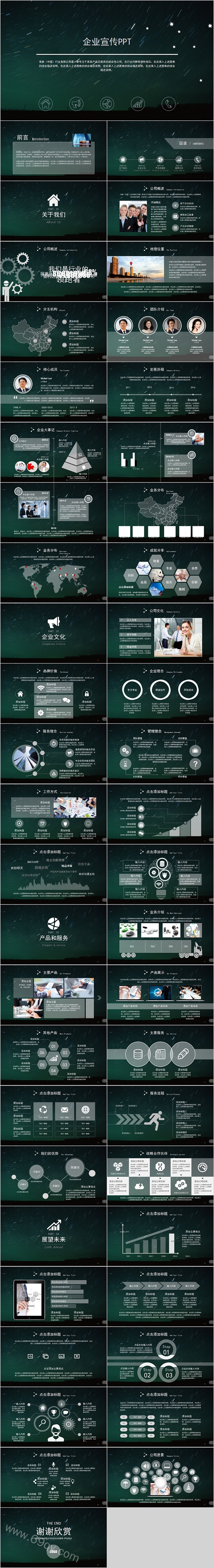 商务大气企业宣传PPT