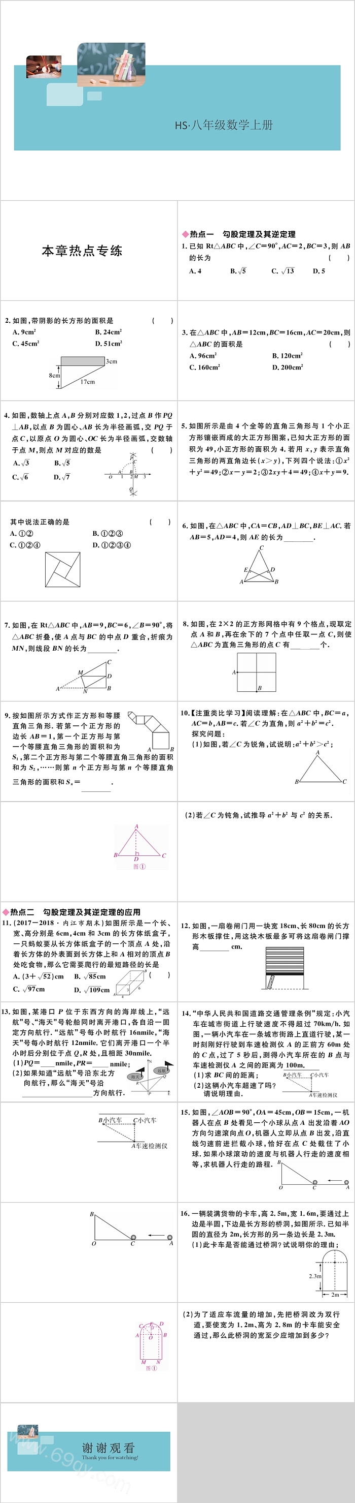 八年级数学上册三角形的定理热点专练