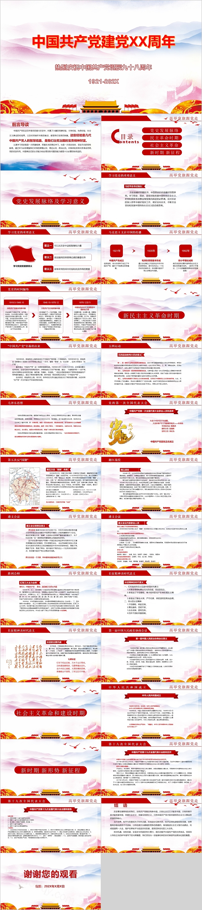 中国共产党建党XX周年热烈庆祝中国共产党诞辰九十八周年
