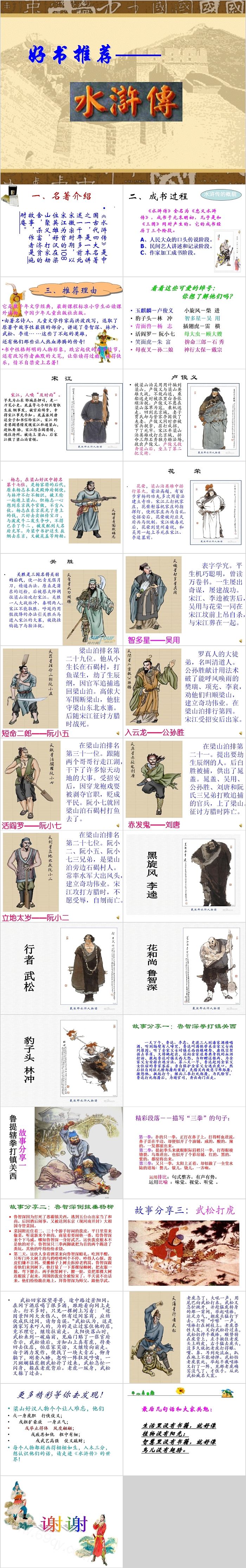 好书推荐《水浒传》名著导读PPT课件