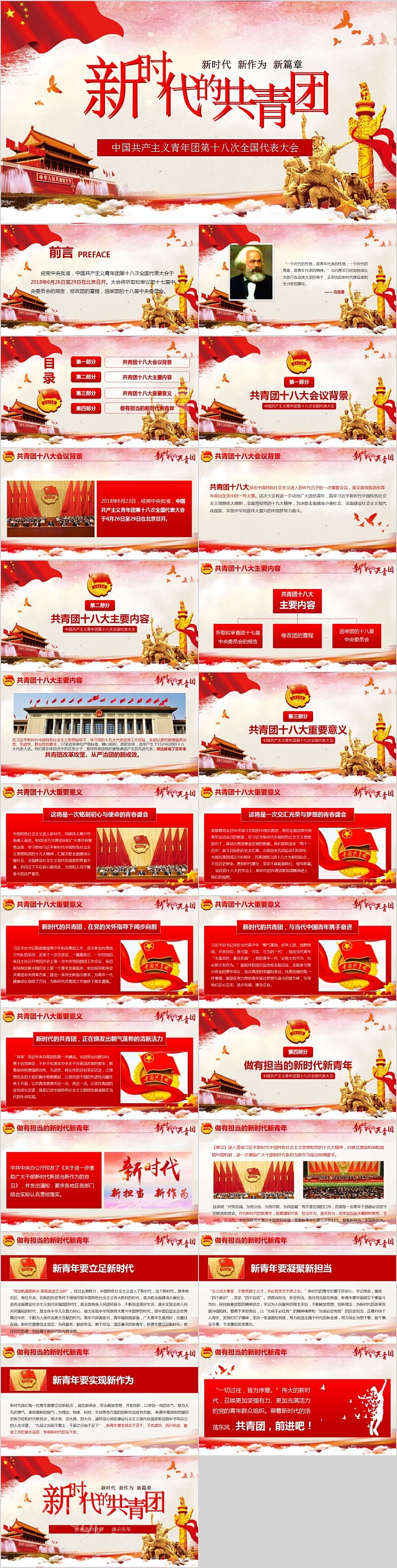 新时代的共青团第十八次全国代表大会学习解读PPT