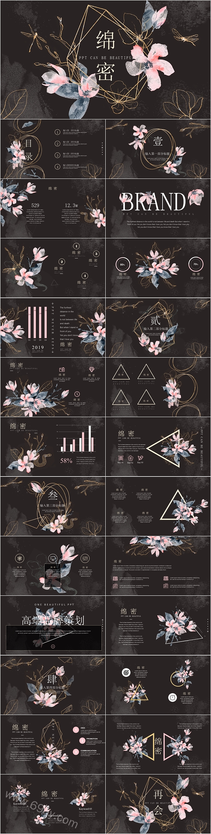 梦幻自然风产品发布PPT模板