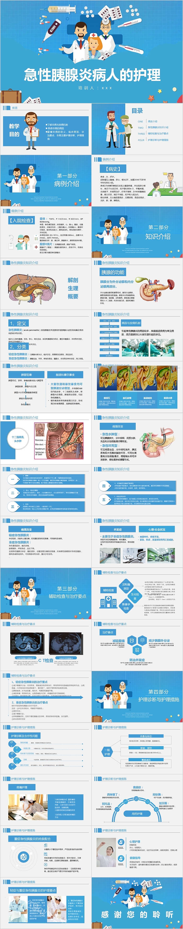 急性胰腺炎病人的护理PPT模板