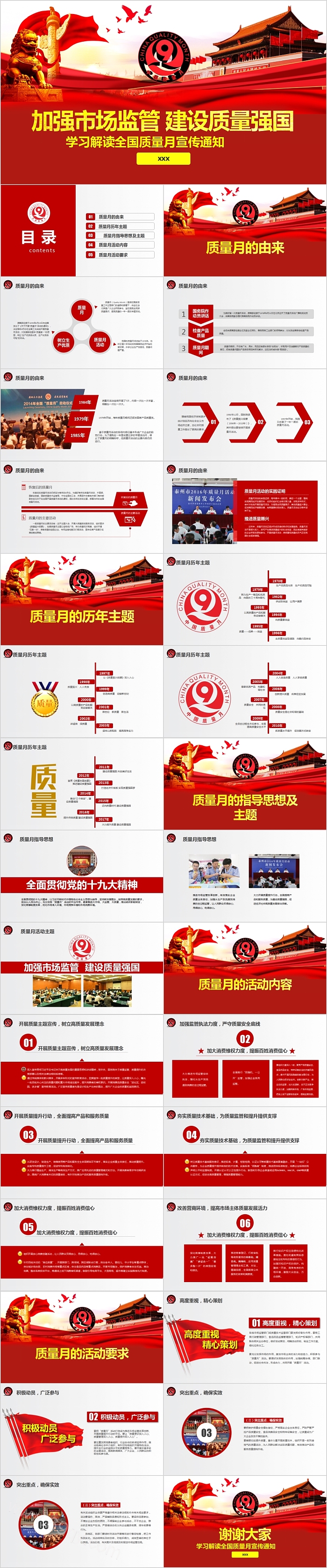 学习解读全国质量月宣传通知PPT