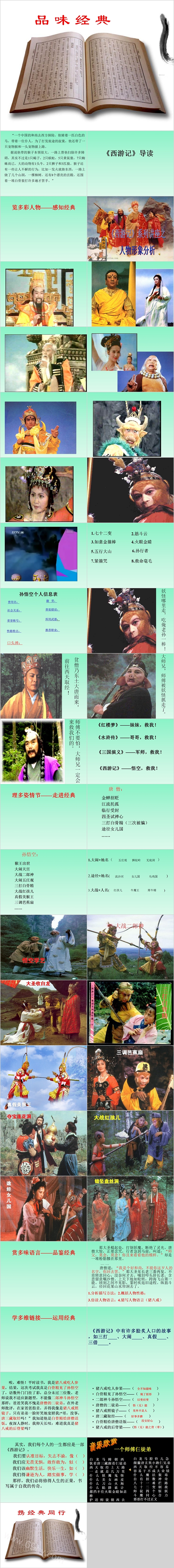 品味经典四大经典名著《西游记》导读PPT课件