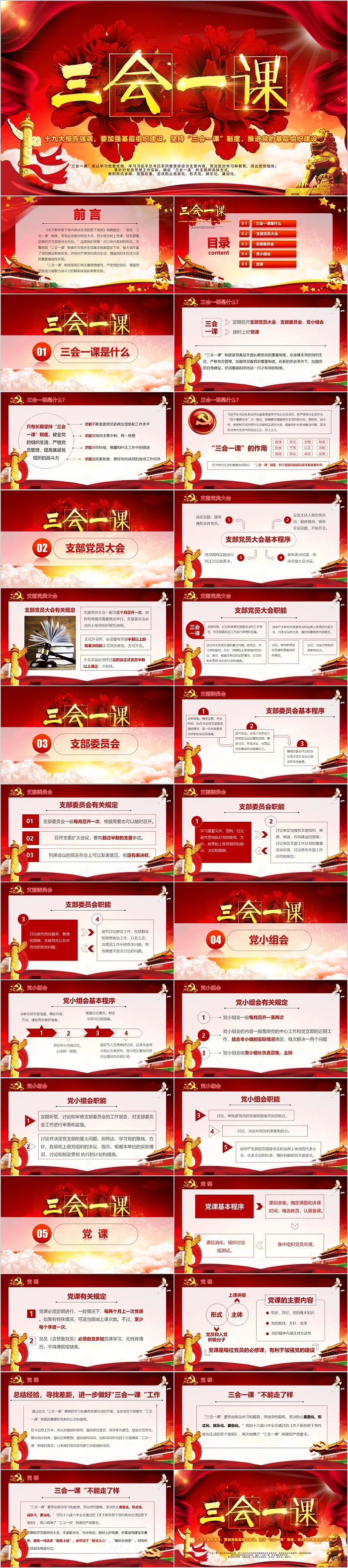 三会一课十九大报告强调