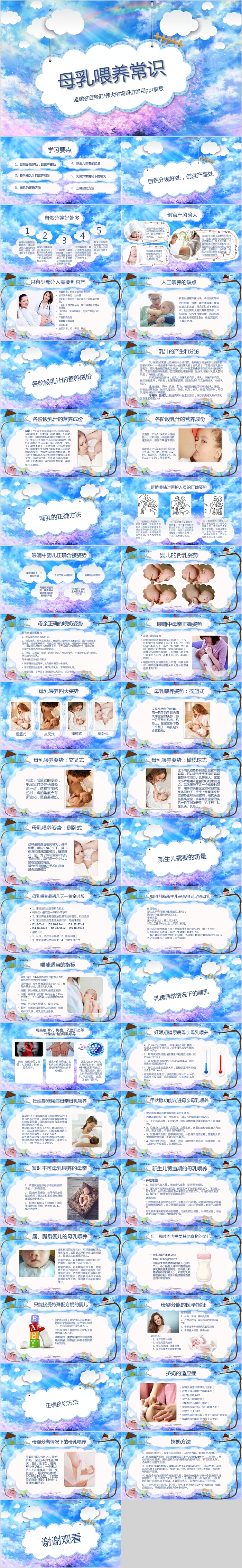 母乳喂养常识母婴育儿培训PPT