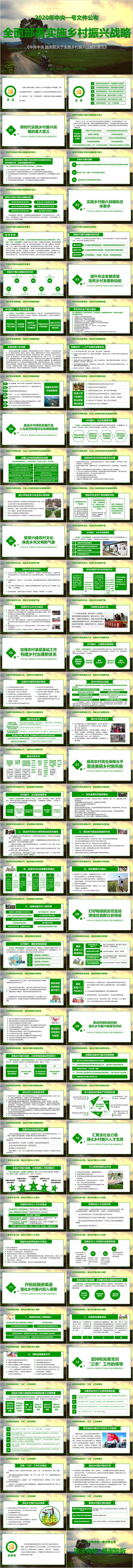 精讲解读中央一号文件公布全面部署实施乡村振兴战略深化推进农村改革ppt课件