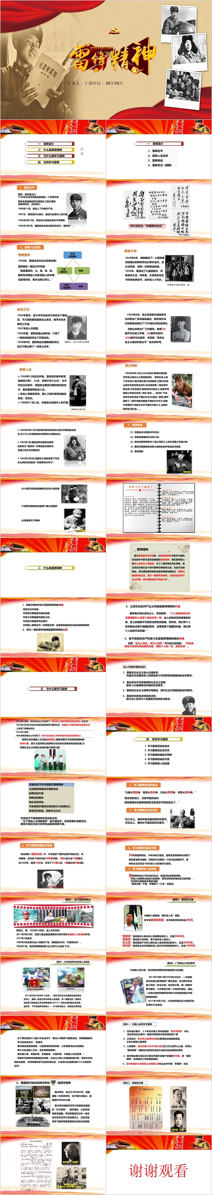 学习雷锋弘扬雷锋精神做时代先锋主题班会PPT课件