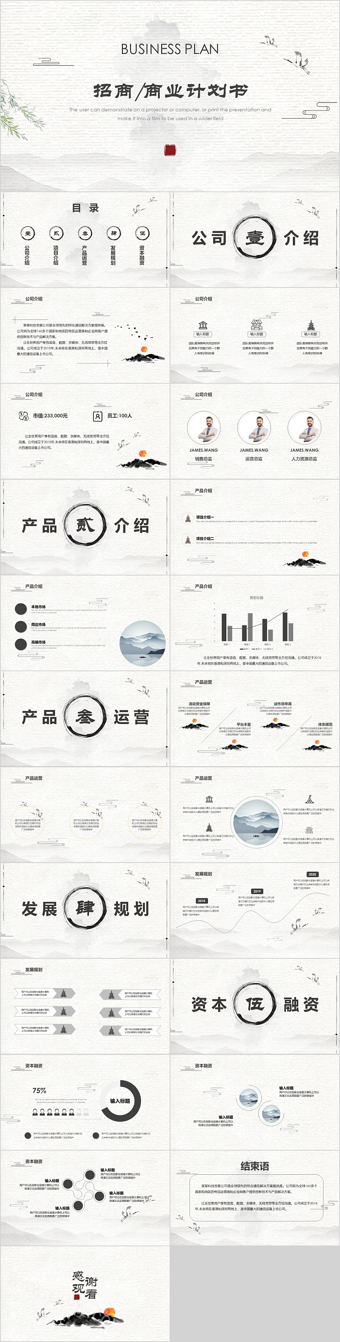 简约时尚招商商业计划书