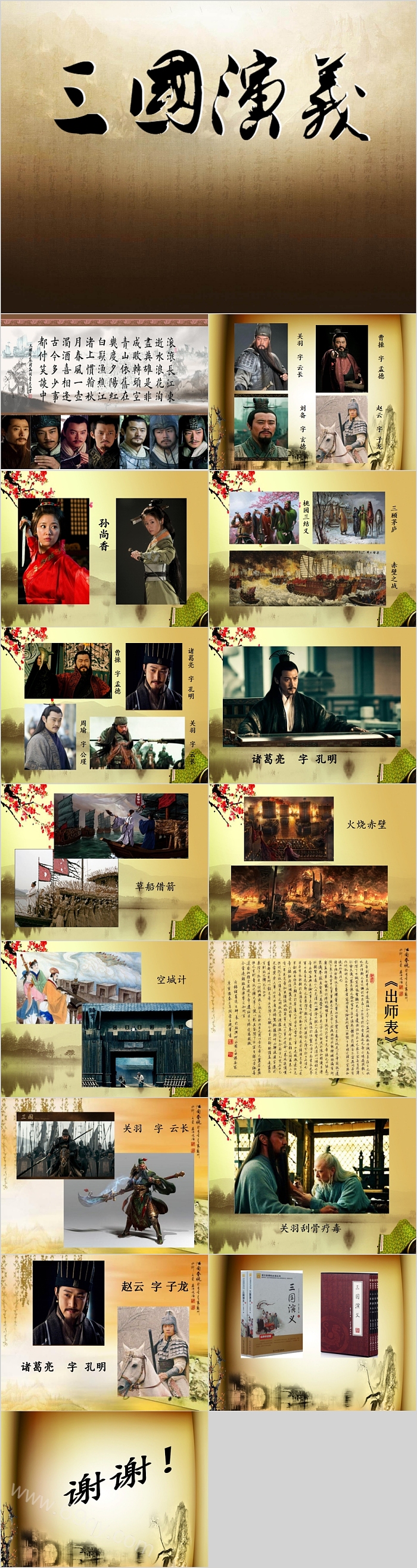 名著阅读《三国演义》历史人物介绍PPT