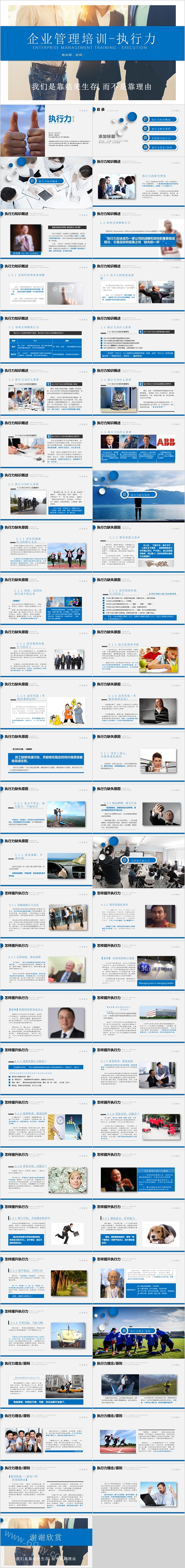 企业管理培训执行力模板