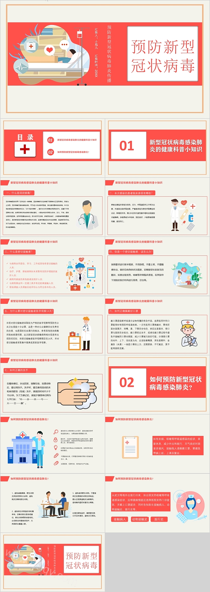 预防新型冠状病毒感染小知识PPT
