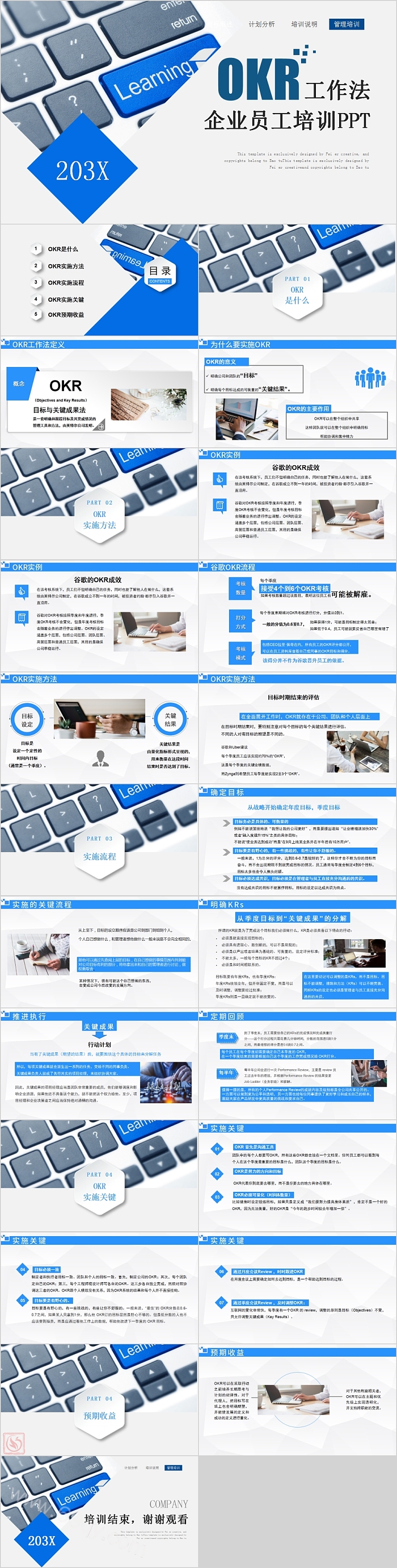 企业员工培训OKR工作法PPT