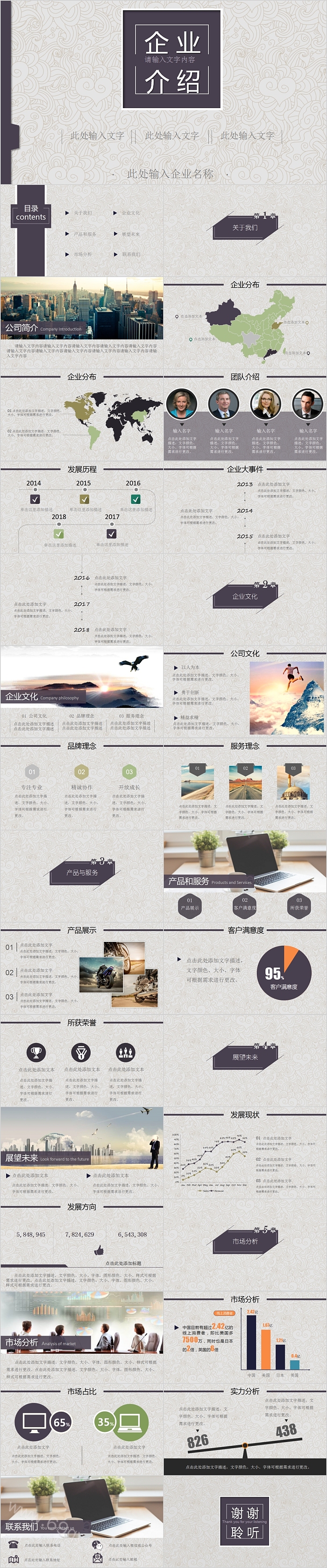 企业介绍公司简介PPT模板