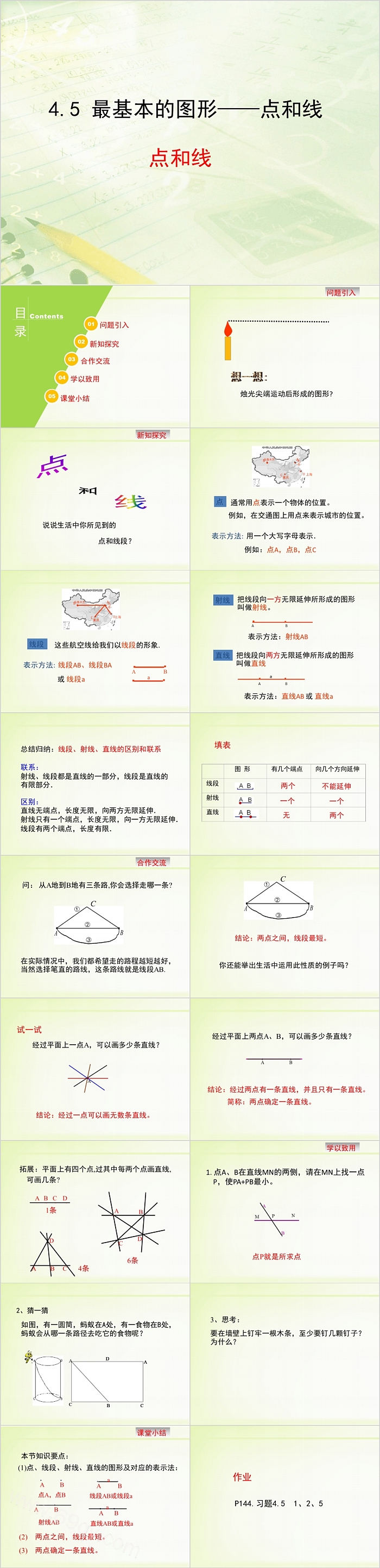 七年级数学最基本的图形PPT