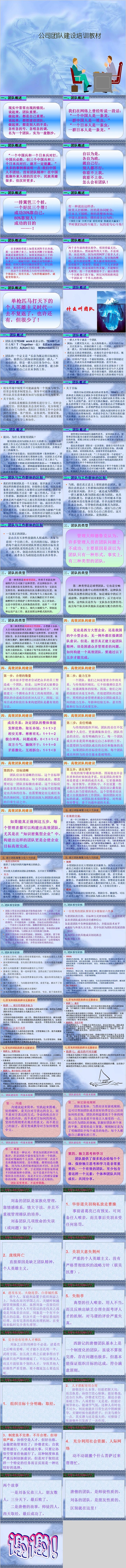 公司团队建设培训教材