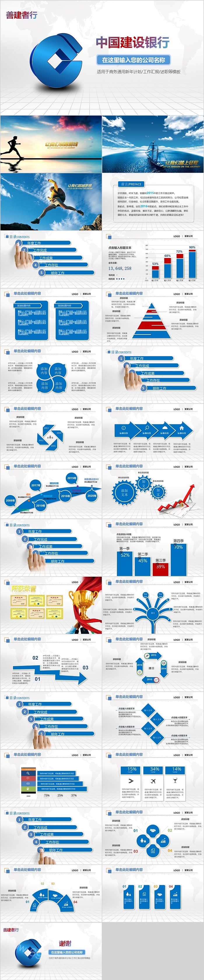 中国建设银行工作总结计划PPT