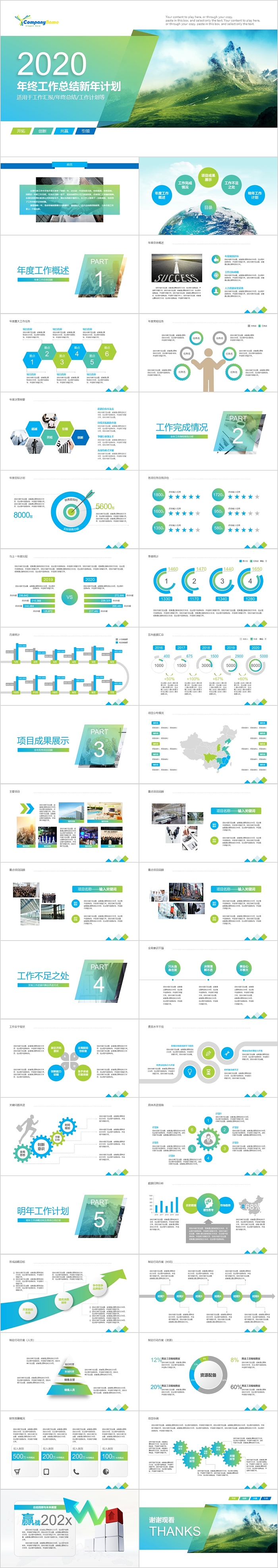 2020年终工作总结新计划模板