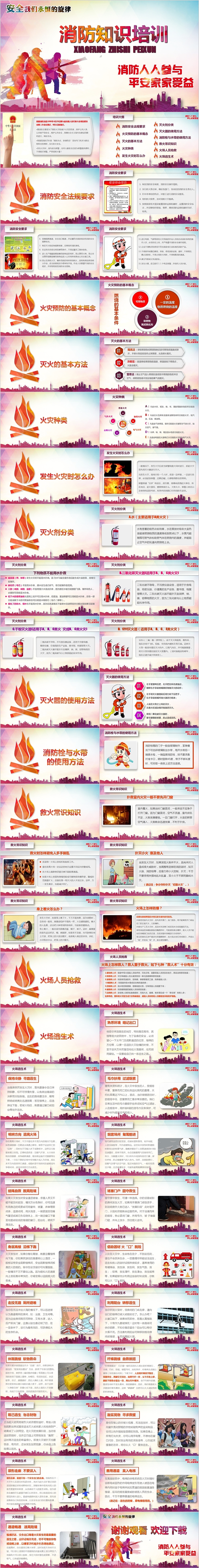 简约清新消防知识培训PPT模板