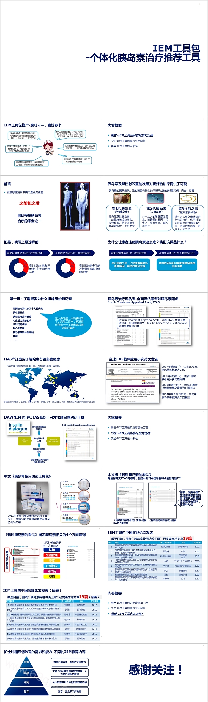 IEM工具包个体化胰岛素治疗推荐工具PPT模板