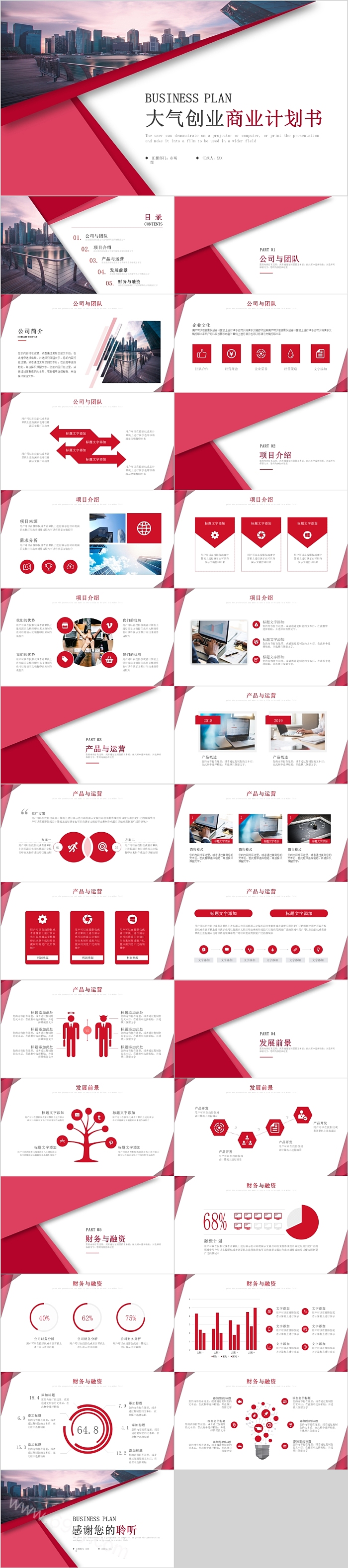 大气创业商业计划书
