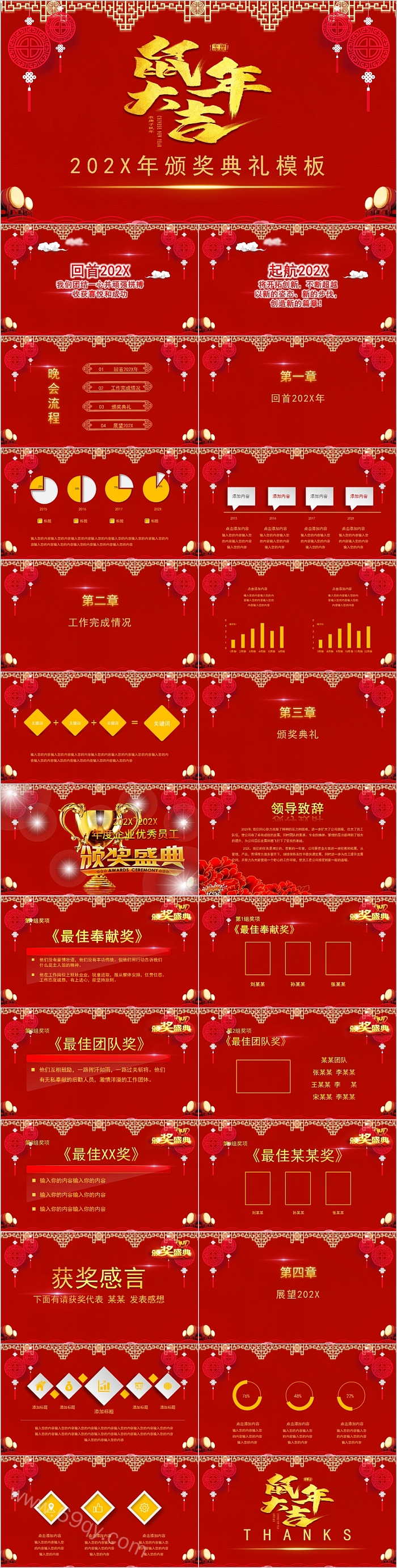 鼠年大吉2020年颁奖典礼模板