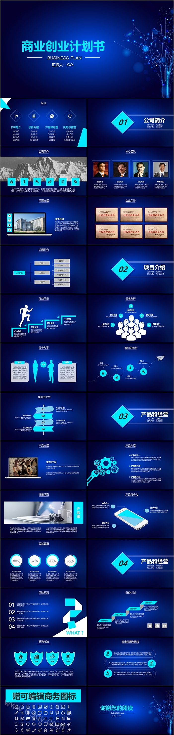 经典大气创意商业创业计划书