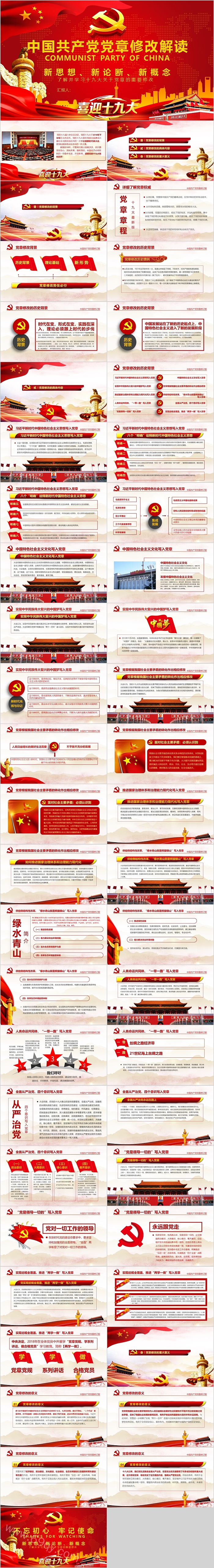中国共产党党章修改解读