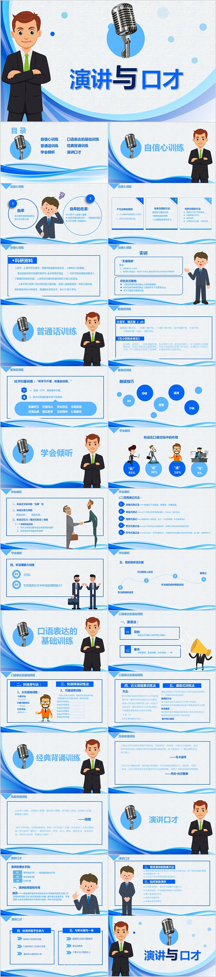 企业培训演讲与口才PPT模板