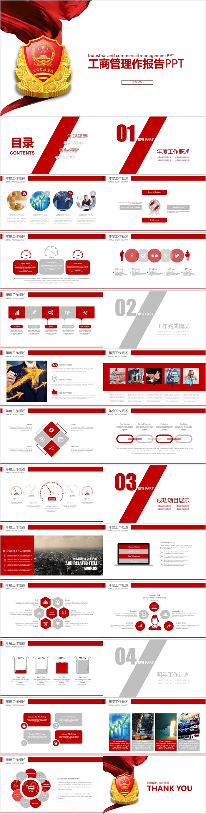 工商管理作报告模板