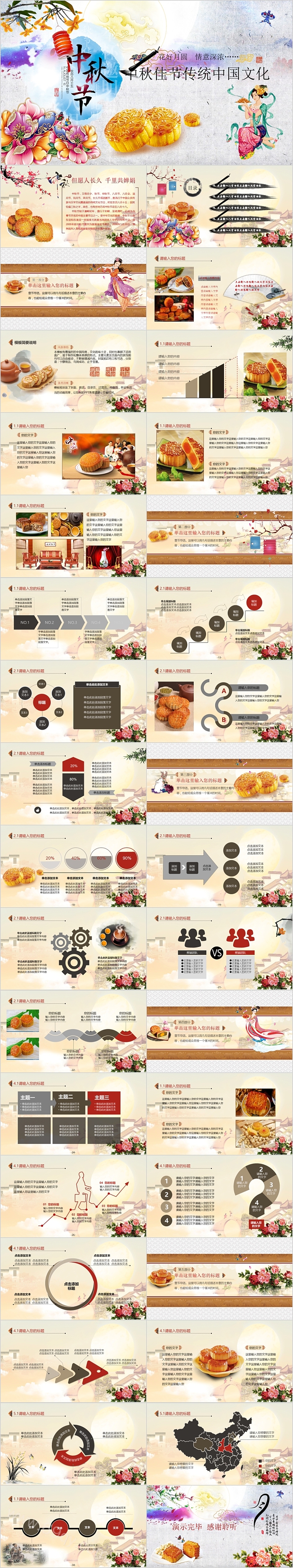 中秋佳节传统中国文化PPT