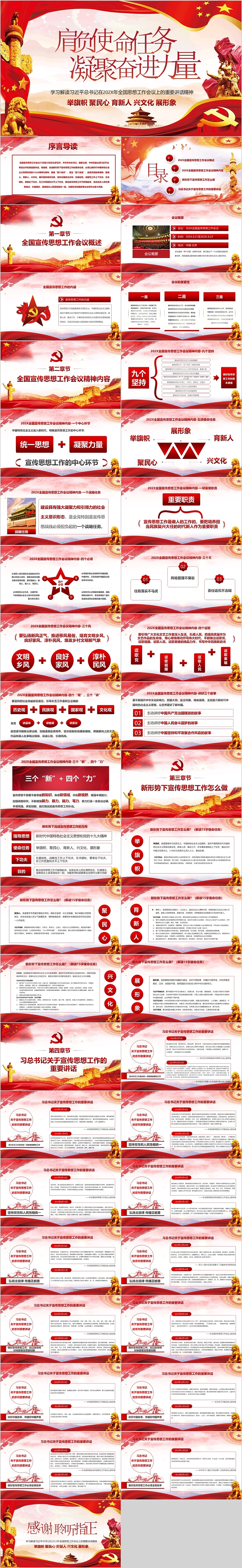 党徽肩负使命任务凝聚奋进力量PPT党课