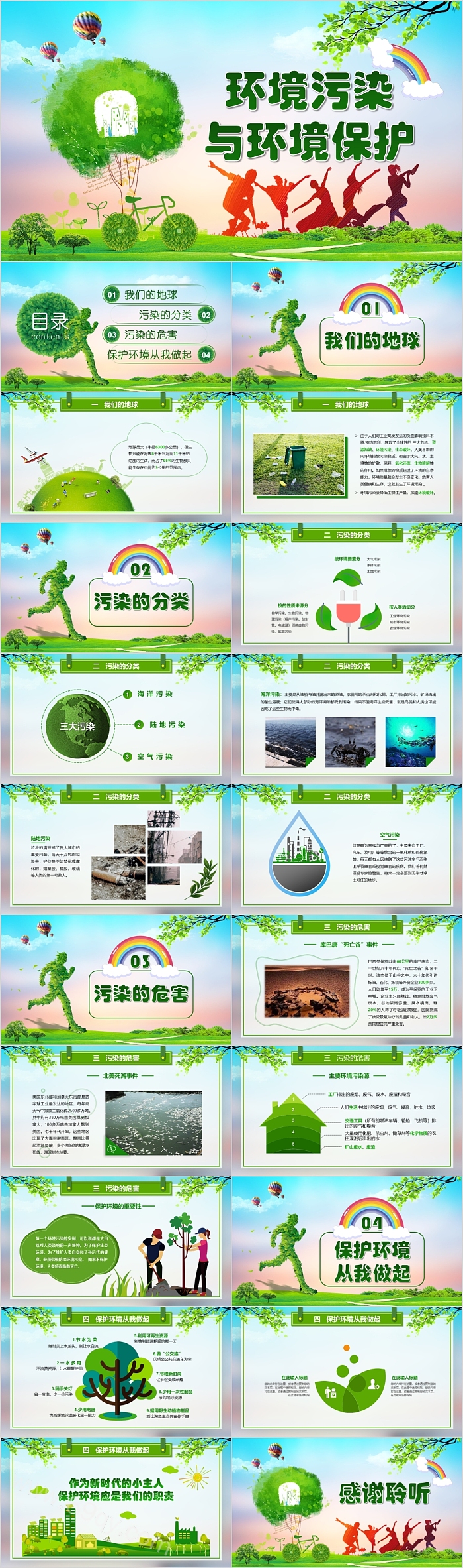 大气环境污染与环境保护主题班会PPT