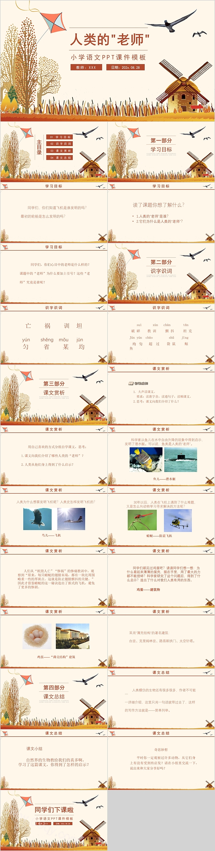 小学四年级语文人类的老师PPT课件