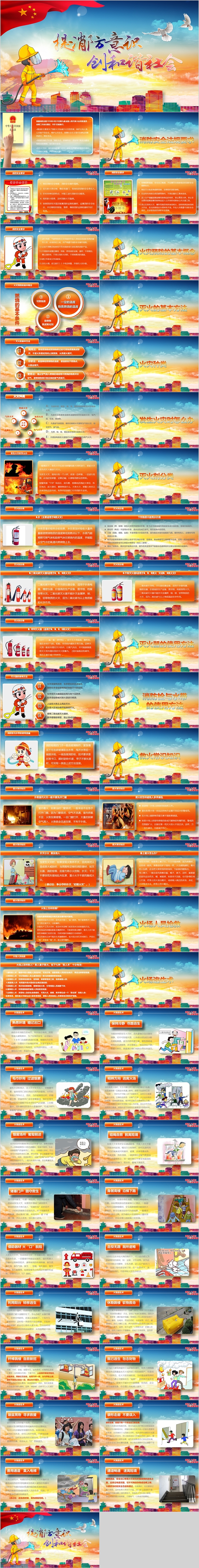 提消防安全创和谐社会消防安全培训PPT