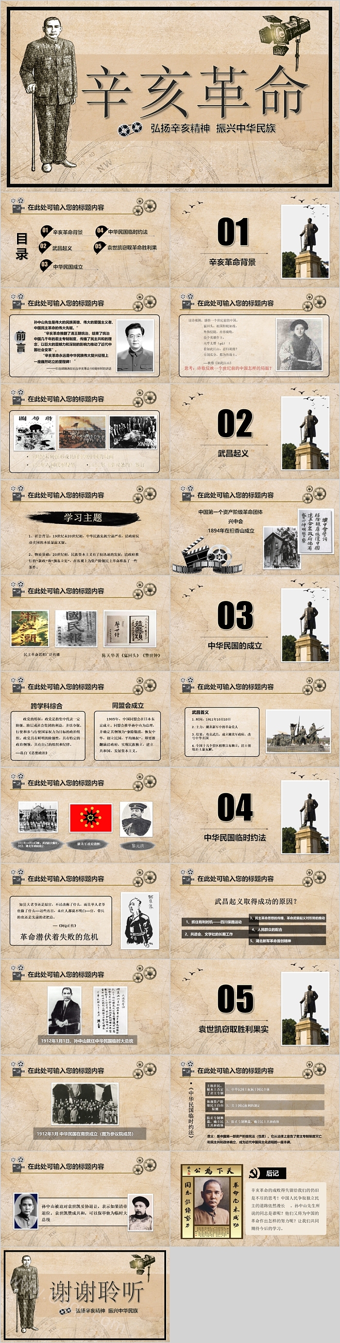 辛亥革命弘扬辛亥精神振兴中华民族PPT