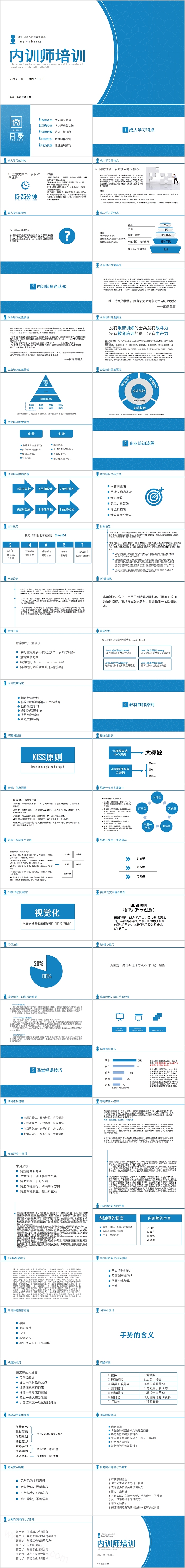 简约清新内训师培训PPT模板