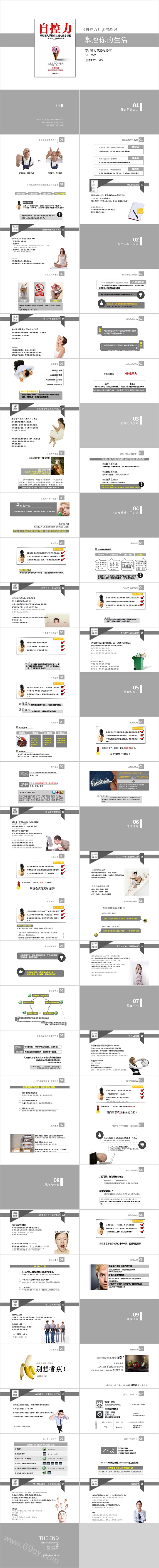 《自控力》掌控你的生活读书笔记PPT